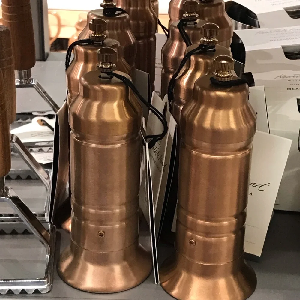 2 | Short Salt and Pepper Crank Grinder Copper Finish - Hearth & Hand Magnolia